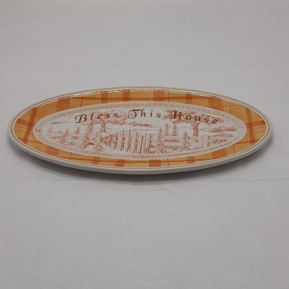 Fitz and Floyd Grand Haven Small Hostess Serving Tray Plate